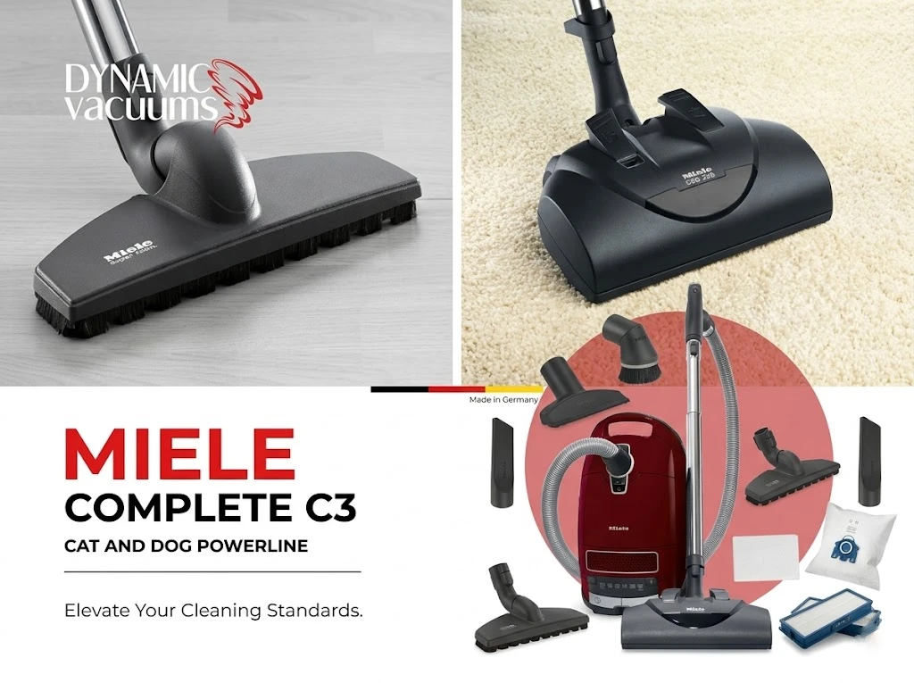 Miele Complete C3 Powerline Vacuum with Electro Premium Floorhead and Suction Controls